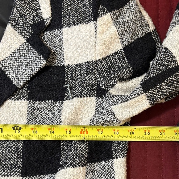 Vintage The Limited Black/White Checked Mini Skirt (sz 10) & Blazer (Medium) - Picture 15 of 16